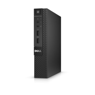 DELL OptiPlex 3020M Intel® Core™ i3 i3-4160T 4 GB DDR3-SDRAM 500 GB HDD Windows 7 Professional Mini PC Nero