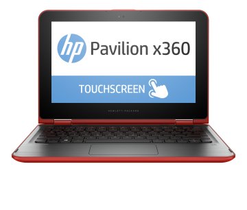 HP Pavilion x360 11-k005nl Intel® Pentium® N3700 Computer portatile 29,5 cm (11.6") 4 GB DDR3L-SDRAM 500 GB HDD Windows 8.1 Rosso