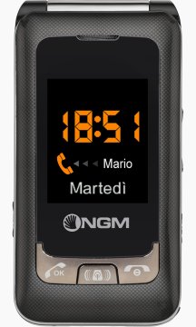 NGM-Mobile Facile Sempre 6,1 cm (2.4") 90 g Nero Telefono di livello base