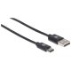 Manhattan 353298 cavo USB 1 m USB 2.0 USB C USB A Nero 3