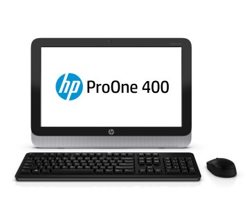 HP ProOne 400 G1 Intel® Core™ i3 i3-4160T 49,5 cm (19.5") 1600 x 900 Pixel PC All-in-one 8 GB DDR3-SDRAM 1 TB HDD Windows 7 Professional Nero, Argento