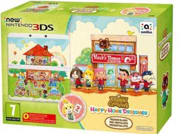 Nintendo New 3DS + Animal Crossing: Happy Home Designer console da gioco portatile 8,46 cm (3.33") 1 GB Touch screen Wi-Fi Bianco