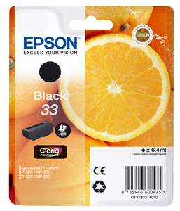 Epson Oranges C13T33314010 cartuccia d'inchiostro 1 pz Originale Nero