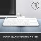 Logitech K400 Plus Tastiera Wireless Touch TV, Facili Controlli Multimediali e Touchpad Integrato, Tastiera HTPC per TV Collegata al PC, Windows, Android, Chrome OS, Laptop, Tablet 8