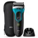 Braun Series 3 ProSkin 3080s Rasoio Barba Elettrico A Lamina Wet&Dry Ricaricabile Nero/Blu 6