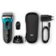 Braun Series 3 ProSkin 3080s Rasoio Barba Elettrico A Lamina Wet&Dry Ricaricabile Nero/Blu 9