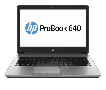 HP ProBook 640 G1 Intel® Core™ i5 i5-4210M Computer portatile 35,6 cm (14") HD+ 4 GB DDR3L-SDRAM 500 GB HDD Wi-Fi 4 (802.11n) Windows 7 Professional Nero, Argento