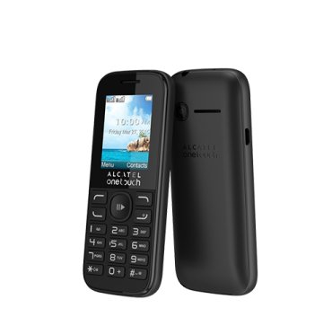 Alcatel 1052D 4,57 cm (1.8") 63 g Nero Telefono cellulare basico
