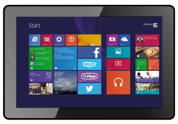 Mediacom WinPad 10.1 X100 32 GB 25,6 cm (10.1") Intel Atom® 1 GB Windows 8.1 Nero