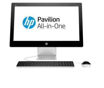 HP Pavilion 23-q101nl Intel® Pentium® G G3260T 58,4 cm (23") 1920 x 1080 Pixel PC All-in-one 4 GB DDR3-SDRAM 500 GB HDD Windows 10 Home Nero, Bianco