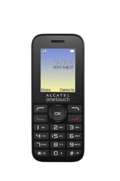 Alcatel OT-1016D 4,57 cm (1.8") 63 g Nero Telefono di livello base