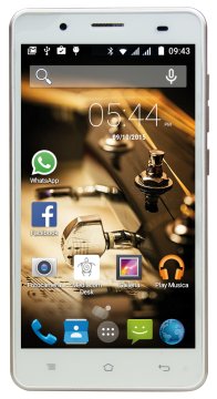 Mediacom PhonePad Duo G511 12,7 cm (5") Doppia SIM Android 5.1 4G Micro-USB 1 GB 8 GB 2200 mAh Oro, Bianco