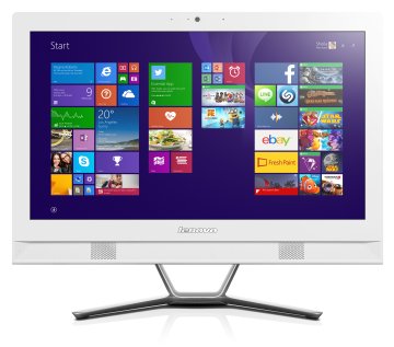 Lenovo IdeaCentre C40-30 Intel® Core™ i3 i3-5005U 54,6 cm (21.5") 1920 x 1080 Pixel Touch screen PC All-in-one 4 GB DDR3L-SDRAM 1 TB HDD NVIDIA® GeForce® GT 820A Windows 10 Home Bianco