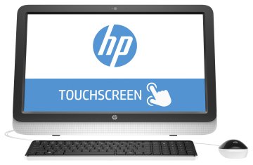 HP 22-3104nl AMD A6 A6-6310 54,6 cm (21.5") 1920 x 1080 Pixel Touch screen 4 GB DDR3L-SDRAM 1 TB HDD Windows 10 Home Nero, Bianco