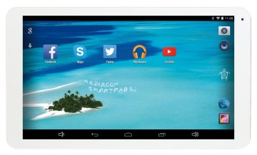 Mediacom SmartPad 10.1 S2 8 GB 25,6 cm (10.1") Rockchip 1 GB Android Argento, Bianco