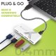 Techly Mini Hub USB Hi Speed 4 Porte Bianco (IUSB2-HUB4-WHTY) 6