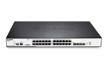 D-Link DGS-3120-24PC/SI switch di rete Gestito L2+ Supporto Power over Ethernet (PoE) Nero