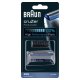 Braun CruZer Testina Di Ricambio 20S Color Argento - Compatibile Con I Rasoi 2