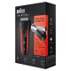 Braun Series 3 ProSkin 3030s Rasoio Barba Elettrico A Lamina Senza Fili, Nero/Rosso 4