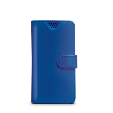 Celly WALLYUNILBL custodia per cellulare 11,4 cm (4.5") Custodia a borsellino Blu