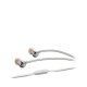 JBL T280A Cuffie Cablato In-ear Musica e Chiamate Argento, Bianco 4