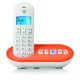Motorola T111 Telefono DECT Identificatore di chiamata Arancione, Bianco 2