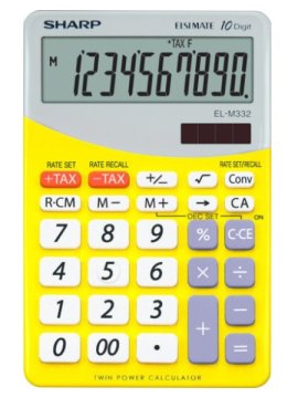 Sharp EL-M332 calcolatrice Desktop Calcolatrice finanziaria Giallo