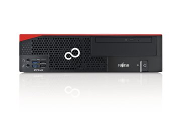 Fujitsu ESPRIMO D556 Intel® Core™ i3 i3-6100 4 GB DDR4-SDRAM 500 GB HDD Windows 7 Professional Desktop PC Nero, Rosso