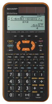 Sharp EL-W506XB-YL calcolatrice Tasca Calcolatrice scientifica Nero, Arancione