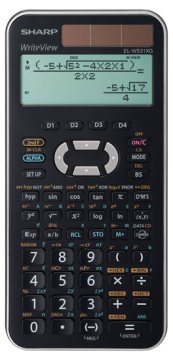 Sharp EL-W531XGB-SL calcolatrice Tasca Calcolatrice scientifica Nero, Argento