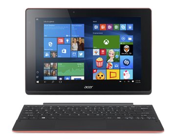Acer Aspire Switch 10 E SW3-016-11Y8 Ibrido (2 in 1) 25,6 cm (10.1") Touch screen Intel Atom® x5-Z8300 2 GB LPDDR3-SDRAM 32 GB Flash Windows 10 Home Nero, Rosso