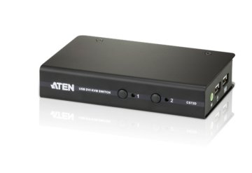 ATEN CS72D switch per keyboard-video-mouse (kvm) Nero