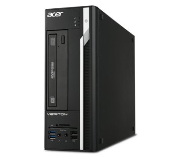 Acer Veriton X X2640G Intel® Pentium® G G4400 4 GB DDR4-SDRAM 500 GB HDD Windows 7 Professional SFF PC Nero