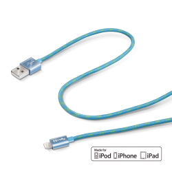 Celly 1.0M USB - Lightning M/M 1 m Blu
