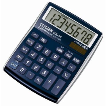 Citizen CDC-80 calcolatrice Desktop Calcolatrice di base Blu