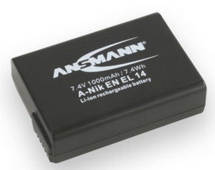 Ansmann A-NIK EN EL 14 Ioni di Litio 1000 mAh