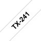 Brother TX-241 nastro per etichettatrice Nero su bianco 2