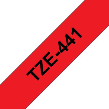 Brother TZE-441 nastro per etichettatrice Nero su rosso