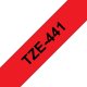 Brother TZE-441 nastro per etichettatrice Nero su rosso 2