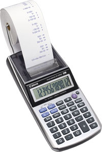 Canon P1-DTSC calcolatrice Desktop Calcolatrice con stampa Nero, Argento