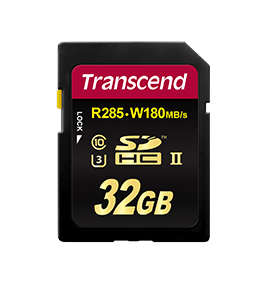 Transcend 32GB SDHC UHS-II U3 Classe 10