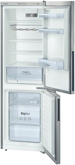Bosch KGV36NL20S frigorifero con congelatore Libera installazione 309 L Cromo, Metallico