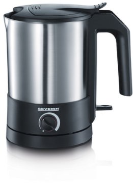 Severin WK 3369 bollitore elettrico 1,5 L 1800 W Nero, Acciaio inox