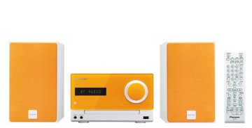 Pioneer X-CM35 Microsistema audio per la casa 30 W Arancione, Bianco
