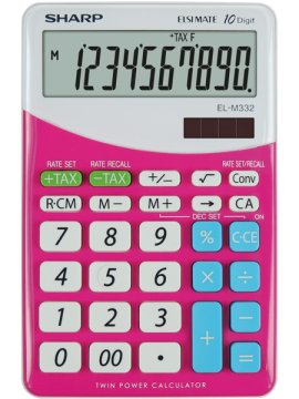 Sharp EL-M332 calcolatrice Desktop Calcolatrice finanziaria Rosa