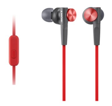 Sony MDR-XB50AP Auricolare Cablato In-ear Musica e Chiamate Nero, Rosso