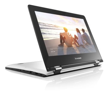 Lenovo Yoga 300 Intel® Celeron® N3050 Ibrido (2 in 1) 29,5 cm (11.6") Touch screen 2 GB DDR3L-SDRAM 32 GB Flash Wi-Fi 4 (802.11n) Windows 10 Home Nero, Bianco