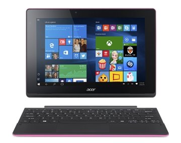 Acer Aspire Switch 10 E SW3-016-17UV Intel Atom® x5-Z8300 Ibrido (2 in 1) 25,6 cm (10.1") Touch screen 2 GB LPDDR3-SDRAM 32 GB Flash Wi-Fi 4 (802.11n) Windows 10 Home Nero, Rosa