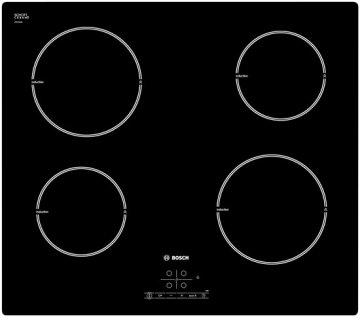 Bosch Serie 4 PIA611B68J piano cottura Nero Da incasso Piano cottura a induzione 4 Fornello(i)