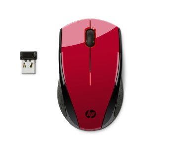 HP Mouse wireless X3000 Rosso intenso